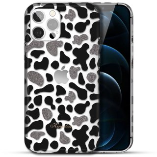 Kingxbar Wild Series etui do iPhone 13 Pro (wzór: krowa)