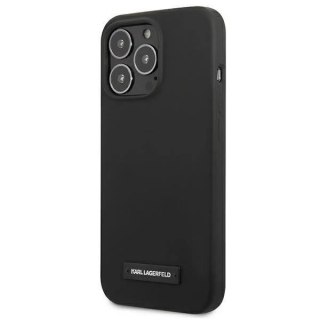 Karl Lagerfeld KLHCP13LSLMP1K iPhone 13 Pro / 13 6,1" hardcase czarny/black Silicone Plaque