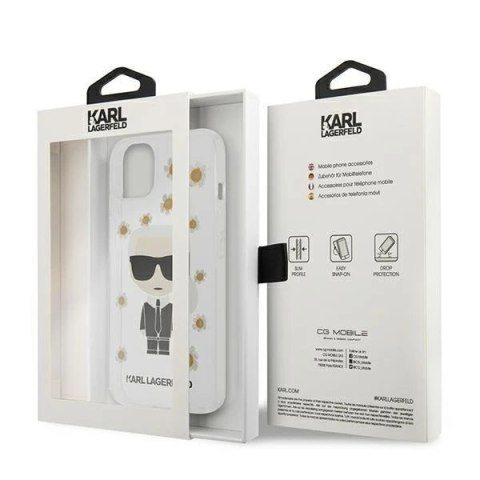 Karl Lagerfeld KLHCP13MHFLT iPhone 13 6,1" przezroczysty/transparent Flower Ikonik Karl