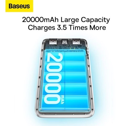 BASEUS PPBD2 BIPOW PRO 22.5W DIGITAL DISPLAY POWER BANK 20000MAH WHITE