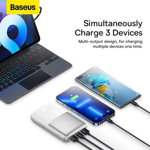 BASEUS PPBD2 BIPOW PRO 22.5W DIGITAL DISPLAY POWER BANK 20000MAH WHITE