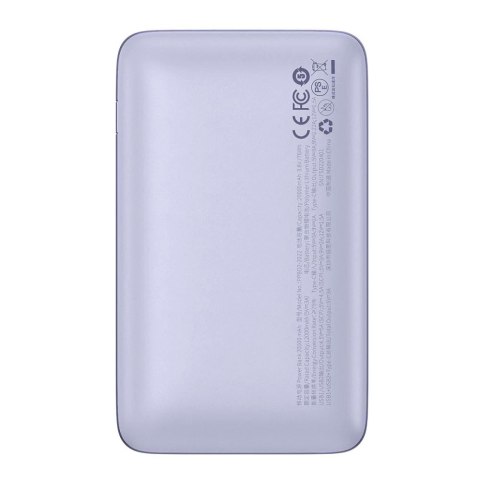 Baseus ppbd2 bipow pro 22.5w digital display power bank 20000mah purple