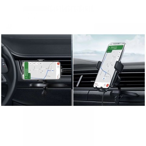 Joyroom jr-zs248 cd slot mount wireless charger black