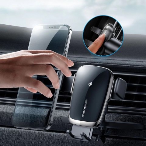 Joyroom jr-zs248 cd slot mount wireless charger black