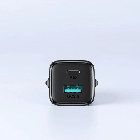 Joyroom l-qp207 2-port network charger pd20w/qc3.0 black