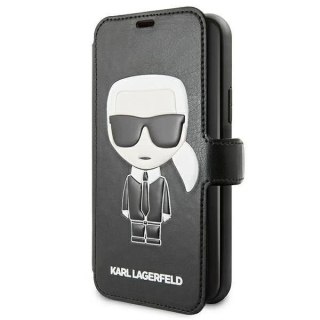 Karl Lagerfeld KLFLBKSN65FIKPUBK iPhone 11 Pro Max czarny/black book Full Body