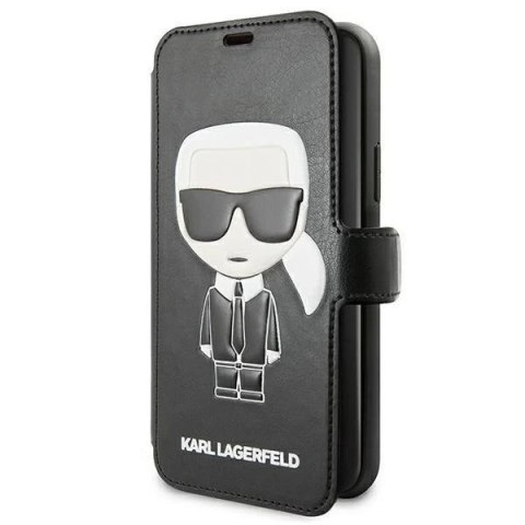 Karl Lagerfeld KLFLBKSN65FIKPUBK iPhone 11 Pro Max czarny/black book Full Body