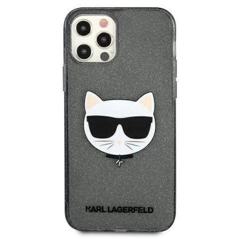 Karl Lagerfeld KLHCP12LCHTUGLB iPhone 12 Pro Max 6,7" czarny/black hardcase Glitter Choupette