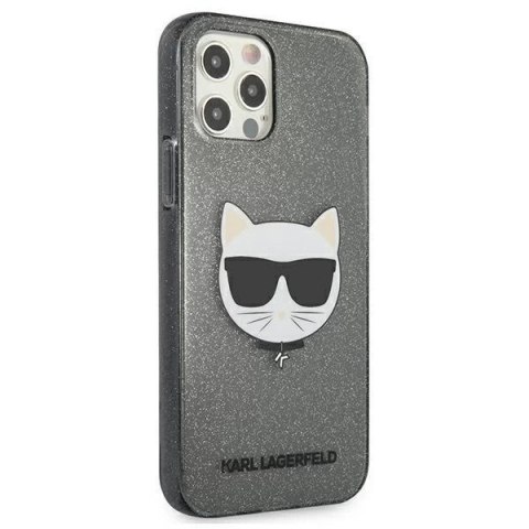 Karl Lagerfeld KLHCP12LCHTUGLB iPhone 12 Pro Max 6,7" czarny/black hardcase Glitter Choupette