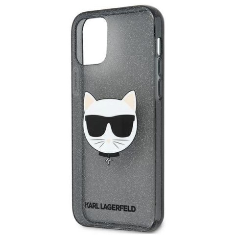 Karl Lagerfeld KLHCP12LCHTUGLB iPhone 12 Pro Max 6,7" czarny/black hardcase Glitter Choupette