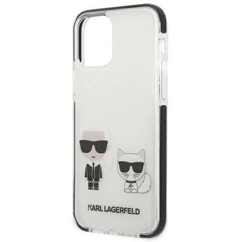 Karl Lagerfeld KLHCP12MTPEKCW iPhone 12/ 12 Pro hardcase biały/white Karl&Choupette