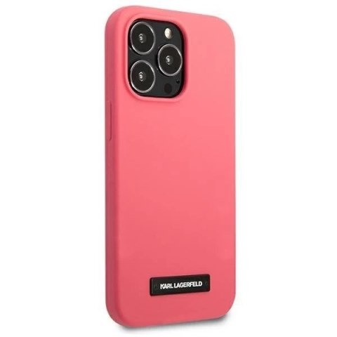 Karl Lagerfeld KLHCP13LSLMP1PI iPhone 13 Pro / 13 6,1" hardcase fuksja/fuchsia Silicone Plaque