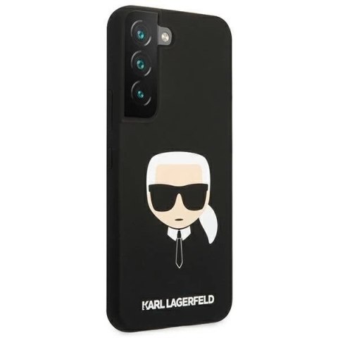 Karl Lagerfeld KLHCS22SSLKHBK S22 S901 czarny/black hardcase Silicone Karl`s Head