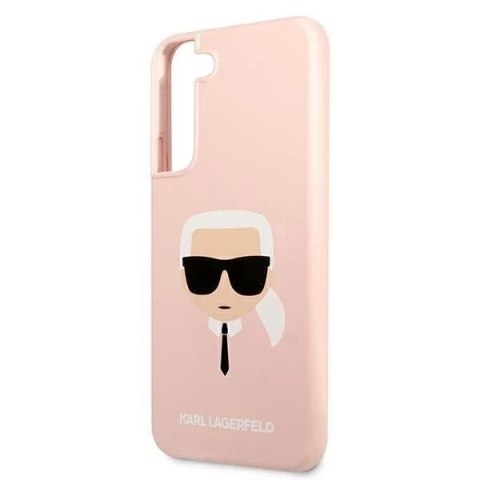 Karl Lagerfeld KLHCS22SSLKHPI S22 S901 rożowy/pink hardcase Silicone Karl`s Head