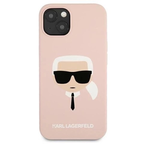 Karl Lagerfeld KLHCP13SSLKHLP iPhone 13 mini 5,4" jasnoróżowy/light pink hardcase Silicone Karl`s Head