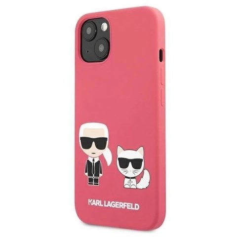 Karl Lagerfeld KLHCP13SSSKCP iPhone 13 mini 5,4" hardcase różowy/pink Silicone Karl & Choupette