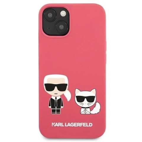 Karl Lagerfeld KLHCP13SSSKCP iPhone 13 mini 5,4" hardcase różowy/pink Silicone Karl & Choupette