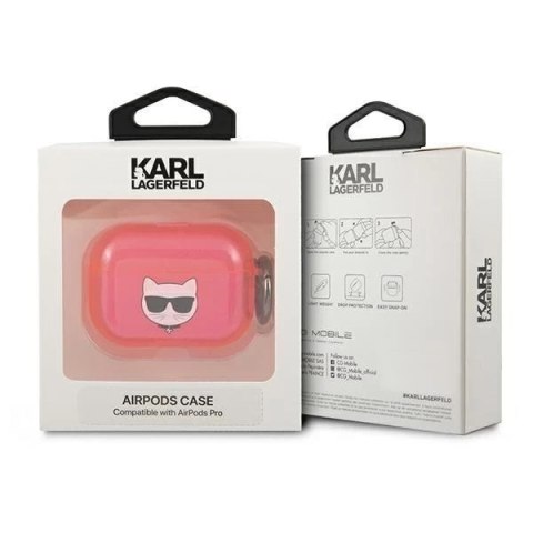 Karl Lagerfeld KLAPUCHFP AirPods Pro cover różowy/pink Choupette