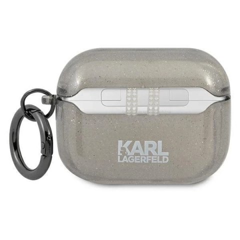 Karl Lagerfeld KLAPUCHGK AirPods Pro cover czarny/black Glitter Choupette