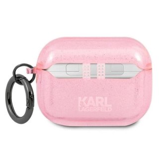 Karl Lagerfeld KLAPUCHGP AirPods Pro cover różowy/pink Glitter Choupette