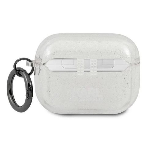 Karl Lagerfeld KLAPUCHGS AirPods Pro cover srebrny/silver Glitter Choupette