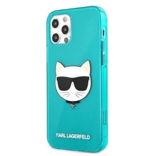Karl Lagerfeld KLHCP12LCHTRB iPhone 12 Pro Max 6,7" niebieski/blue hardcase Glitter Choupette Fluo
