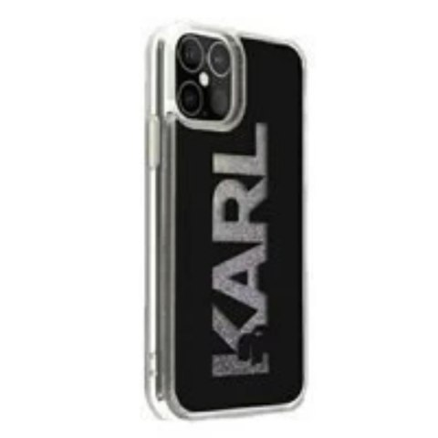 Karl Lagerfeld KLHCP12LKLMLBK iPhone 12 Pro Max 6,7" czarny/black hardcase Karl Logo Glitter