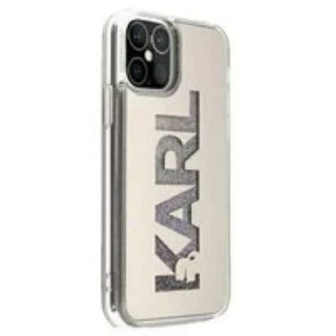Karl Lagerfeld KLHCP12LKLMLGR iPhone 12 Pro Max 6,7" srebrny/silver hardcase Mirror Liquid Glitter Karl