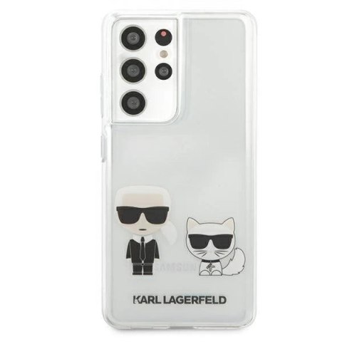 Karl Lagerfeld KLHCS21LCKTR S21 Ultra G998 hardcase Transparent Karl & Choupette