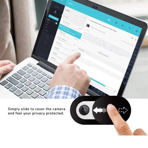 Zaślepka na kamerę hofi slim pro+ webcam cover black