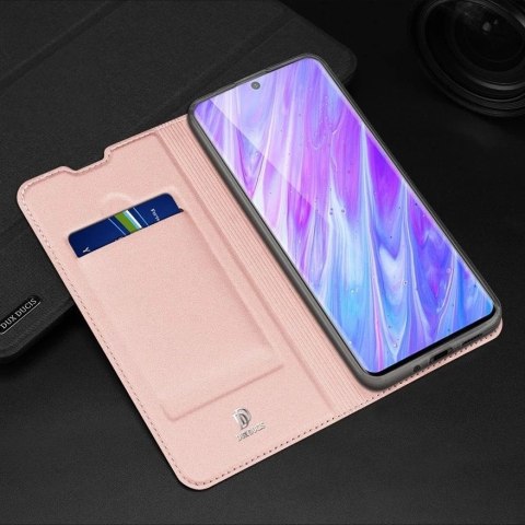DUX DUCIS Skin Pro kabura etui pokrowiec z klapką Samsung Galaxy S20 Plus różowy
