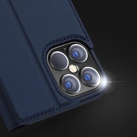 DUX DUCIS Skin Pro kabura etui pokrowiec z klapką iPhone 12 Pro / iPhone 12 złoty
