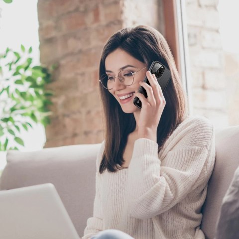 Dux Ducis Fino etui pokrowiec pokryty nylonowym materiałem iPhone 14 Pro czarny