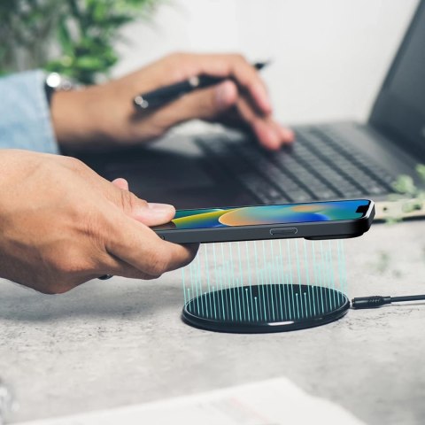 Dux Ducis Fino etui pokrowiec pokryty nylonowym materiałem iPhone 14 czarny