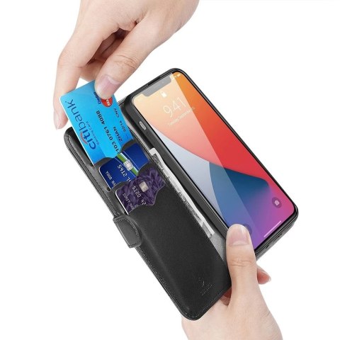 Dux Ducis Kado kabura etui portfel pokrowiec z klapką iPhone 12 Pro Max czarny