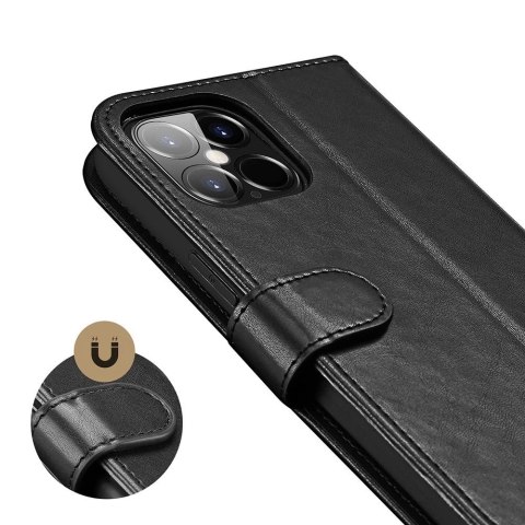 Dux Ducis Kado kabura etui portfel pokrowiec z klapką iPhone 12 Pro Max czarny