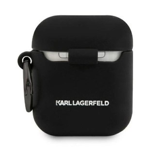 Karl Lagerfeld KLACA2SILCHBK AirPods cover czarny/black Silicone Choupette
