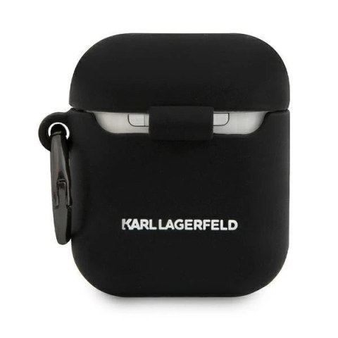 Karl Lagerfeld KLACA2SILCHBK AirPods cover czarny/black Silicone Choupette