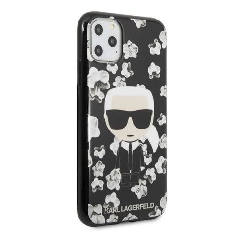 Karl Lagerfeld KLHCN58FLFBBK iPhone 11 Pro czarny/black Flower Ikonik Karl