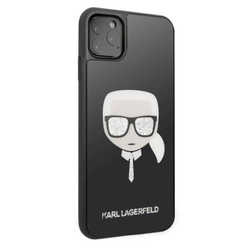 Karl Lagerfeld KLHCN65DLHBK iPhone 11 Pro Max czarny/black Iconic Glitter Karl`s Head