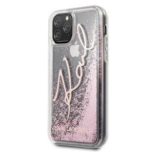Karl Lagerfeld KLHCN65TRKSRG iPhone 11 Pro Max różowo-złoty/rose gold Glitter Signature