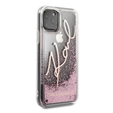 Karl Lagerfeld KLHCN65TRKSRG iPhone 11 Pro Max różowo-złoty/rose gold Glitter Signature