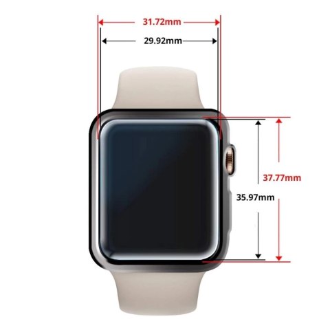 Szkło hartowane whitestone dome glass apple watch 4/5/6/se (44mm) clear