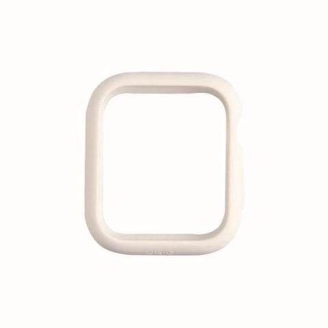 UNIQ etui Lino Apple Watch Series 4/5/6/SE 44mm. biały/dove white