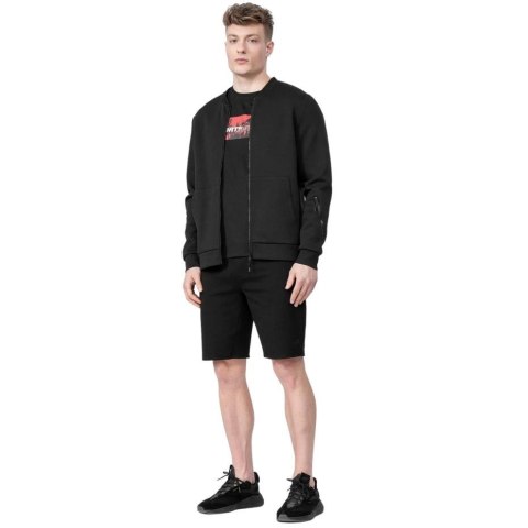 Bluza męska 4F głęboka czerń H4L22 BLM017 20S Bluza męska 4F głęboka czerń H4L22 BLM017 20S