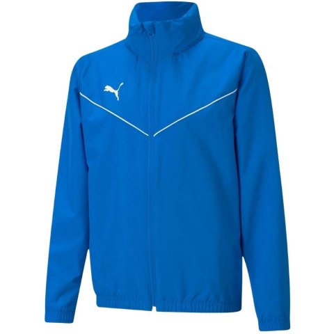 Kurtka dla dzieci Puma teamRISE All Weather Jacket niebieska 657402 02 Kurtka dla dzieci Puma teamRISE All Weather Jacket niebieska 657402 02