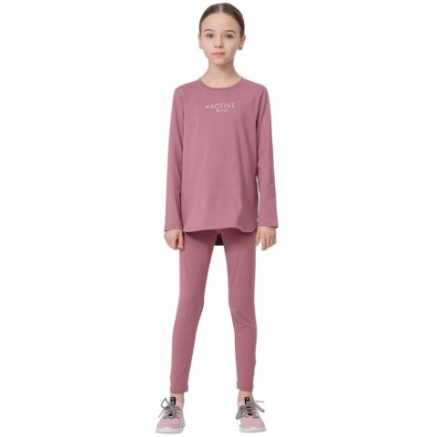 Legginsy dla dziewczynki 4F Burgund HJL22 JLEG001 60S Legginsy dla dziewczynki 4F Burgund HJL22 JLEG001 60S