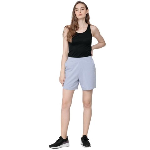 Spodenki damskie 4F błękit turkusowy H4L22 SKDD016 48S Spodenki damskie 4F błękit turkusowy H4L22 SKDD016 48S