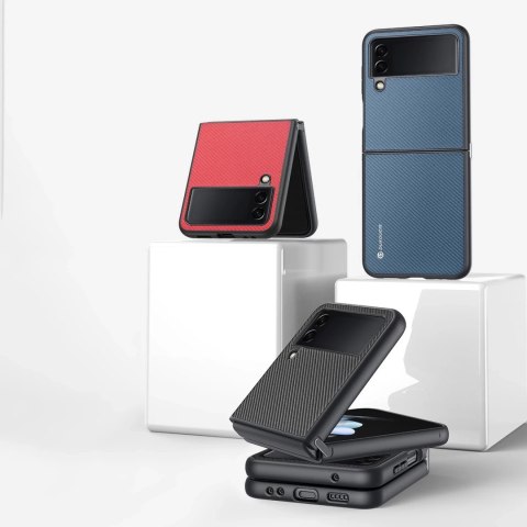 Dux Ducis Fino etui pokrowiec pokryty nylonowym materiałem Samsung Galaxy Z Flip4 czarny