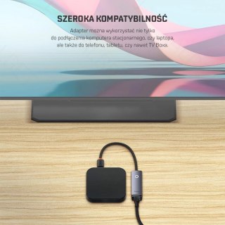 Adapter Ethernet USB-C do RJ45 LAN 100mbps